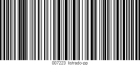 Código de barras (EAN, GTIN, SKU, ISBN): '007223_listrado-pp'