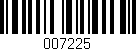 Código de barras (EAN, GTIN, SKU, ISBN): '007225'