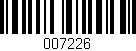 Código de barras (EAN, GTIN, SKU, ISBN): '007226'