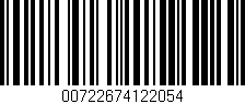 Código de barras (EAN, GTIN, SKU, ISBN): '00722674122054'
