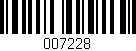 Código de barras (EAN, GTIN, SKU, ISBN): '007228'