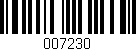 Código de barras (EAN, GTIN, SKU, ISBN): '007230'
