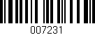 Código de barras (EAN, GTIN, SKU, ISBN): '007231'