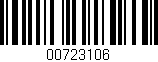 Código de barras (EAN, GTIN, SKU, ISBN): '00723106'