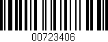 Código de barras (EAN, GTIN, SKU, ISBN): '00723406'