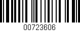 Código de barras (EAN, GTIN, SKU, ISBN): '00723606'