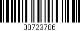 Código de barras (EAN, GTIN, SKU, ISBN): '00723706'