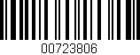 Código de barras (EAN, GTIN, SKU, ISBN): '00723806'