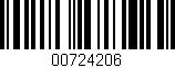 Código de barras (EAN, GTIN, SKU, ISBN): '00724206'