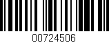 Código de barras (EAN, GTIN, SKU, ISBN): '00724506'