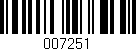 Código de barras (EAN, GTIN, SKU, ISBN): '007251'