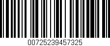 Código de barras (EAN, GTIN, SKU, ISBN): '00725239457325'