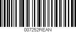 Código de barras (EAN, GTIN, SKU, ISBN): '007252REAN'