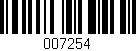 Código de barras (EAN, GTIN, SKU, ISBN): '007254'
