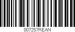 Código de barras (EAN, GTIN, SKU, ISBN): '007257REAN'
