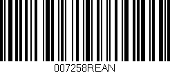 Código de barras (EAN, GTIN, SKU, ISBN): '007258REAN'