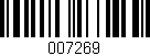Código de barras (EAN, GTIN, SKU, ISBN): '007269'
