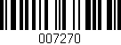 Código de barras (EAN, GTIN, SKU, ISBN): '007270'