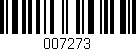 Código de barras (EAN, GTIN, SKU, ISBN): '007273'