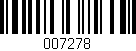Código de barras (EAN, GTIN, SKU, ISBN): '007278'