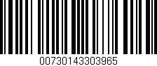 Código de barras (EAN, GTIN, SKU, ISBN): '00730143303965'