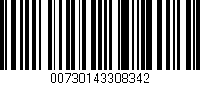Código de barras (EAN, GTIN, SKU, ISBN): '00730143308342'