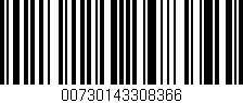 Código de barras (EAN, GTIN, SKU, ISBN): '00730143308366'
