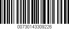 Código de barras (EAN, GTIN, SKU, ISBN): '00730143309226'