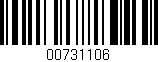 Código de barras (EAN, GTIN, SKU, ISBN): '00731106'