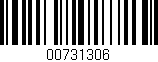 Código de barras (EAN, GTIN, SKU, ISBN): '00731306'