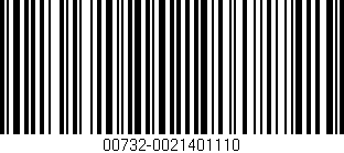 Código de barras (EAN, GTIN, SKU, ISBN): '00732-0021401110'
