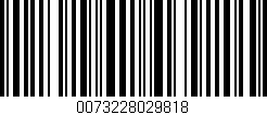 Código de barras (EAN, GTIN, SKU, ISBN): '0073228029818'