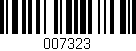 Código de barras (EAN, GTIN, SKU, ISBN): '007323'