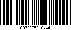 Código de barras (EAN, GTIN, SKU, ISBN): '0073375810444'