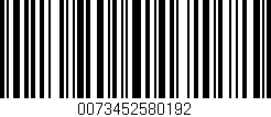 Código de barras (EAN, GTIN, SKU, ISBN): '0073452580192'