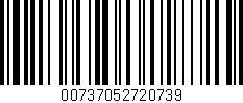 Código de barras (EAN, GTIN, SKU, ISBN): '00737052720739'