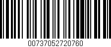 Código de barras (EAN, GTIN, SKU, ISBN): '00737052720760'