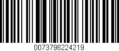 Código de barras (EAN, GTIN, SKU, ISBN): '0073796224219'