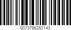 Código de barras (EAN, GTIN, SKU, ISBN): '0073796262143'