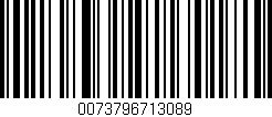 Código de barras (EAN, GTIN, SKU, ISBN): '0073796713089'
