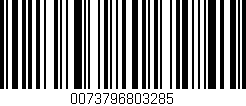 Código de barras (EAN, GTIN, SKU, ISBN): '0073796803285'