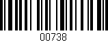 Código de barras (EAN, GTIN, SKU, ISBN): '00738'