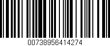 Código de barras (EAN, GTIN, SKU, ISBN): '00738956414274'