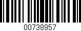 Código de barras (EAN, GTIN, SKU, ISBN): '00738957'