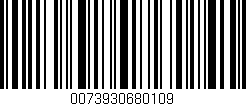 Código de barras (EAN, GTIN, SKU, ISBN): '0073930680109'