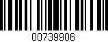 Código de barras (EAN, GTIN, SKU, ISBN): '00739906'