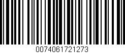 Código de barras (EAN, GTIN, SKU, ISBN): '0074061721273'