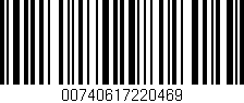 Código de barras (EAN, GTIN, SKU, ISBN): '00740617220469'