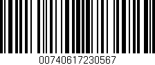 Código de barras (EAN, GTIN, SKU, ISBN): '00740617230567'