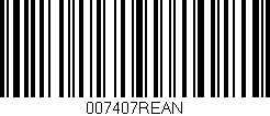 Código de barras (EAN, GTIN, SKU, ISBN): '007407REAN'